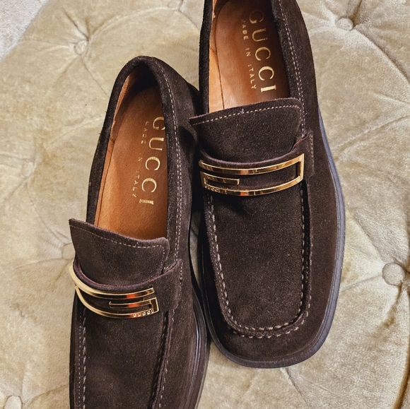 Authentic Gucci Suede leather loafers - Picture 12 of 12
